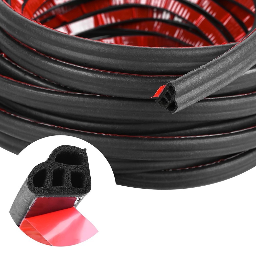 32Ft/10M Car Door Seal Strip Rubber Auto Weather Stripping for Hood Trunk Window