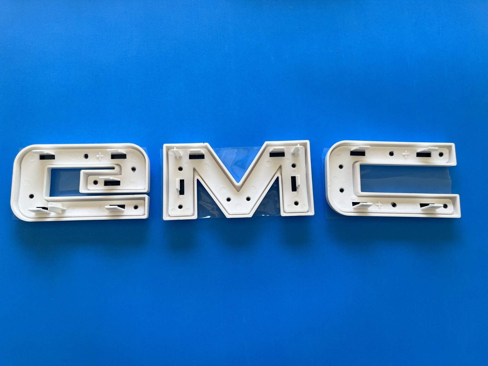 2PCS Set Front Rear White Black GMC Emblems Badges Fit For 2021+ Yukon Yukon XL
