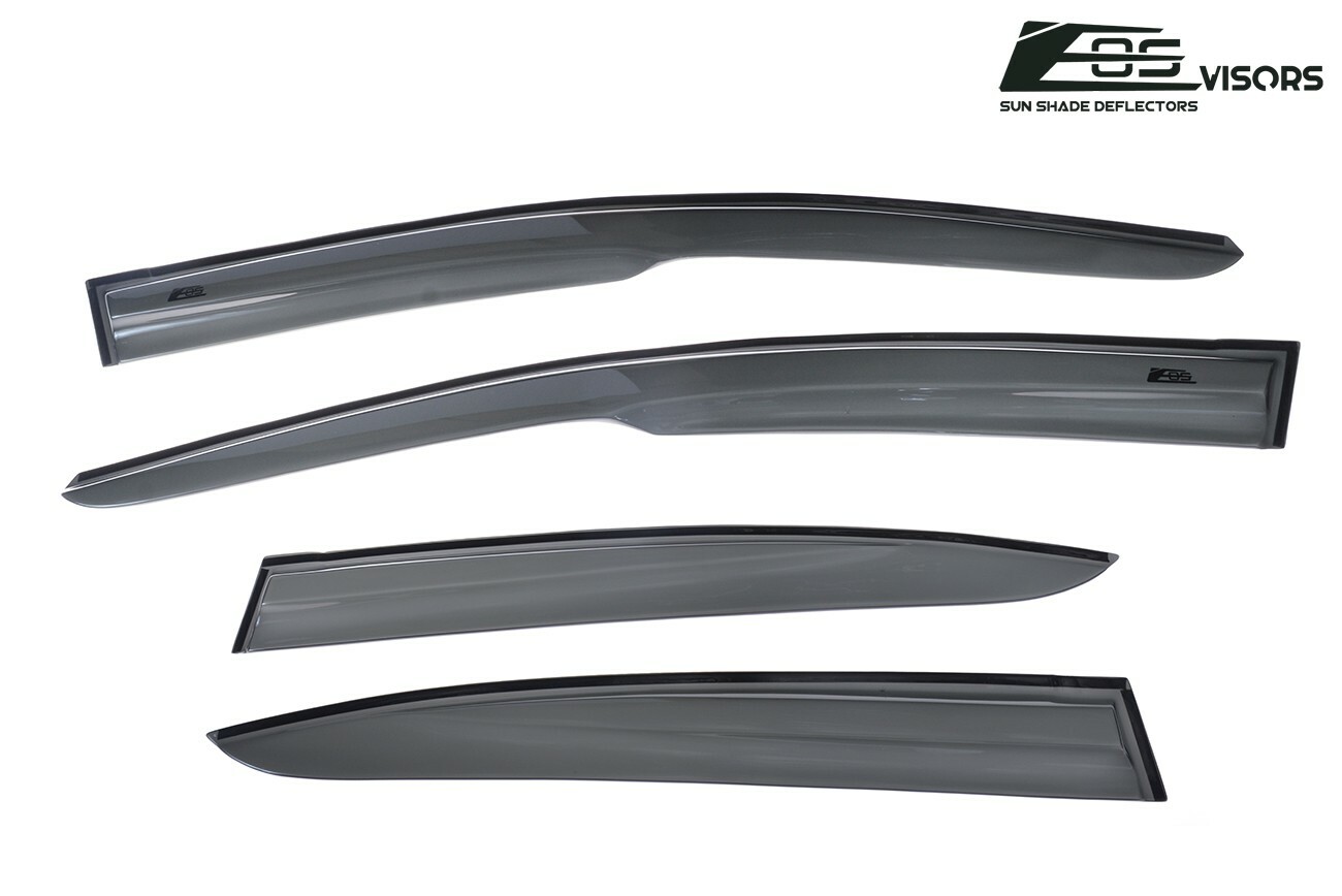 EOS Visors For 06-11 Honda Civic 4Dr JDM Mugen 2 Style Side Rain Guards FA2 FD2