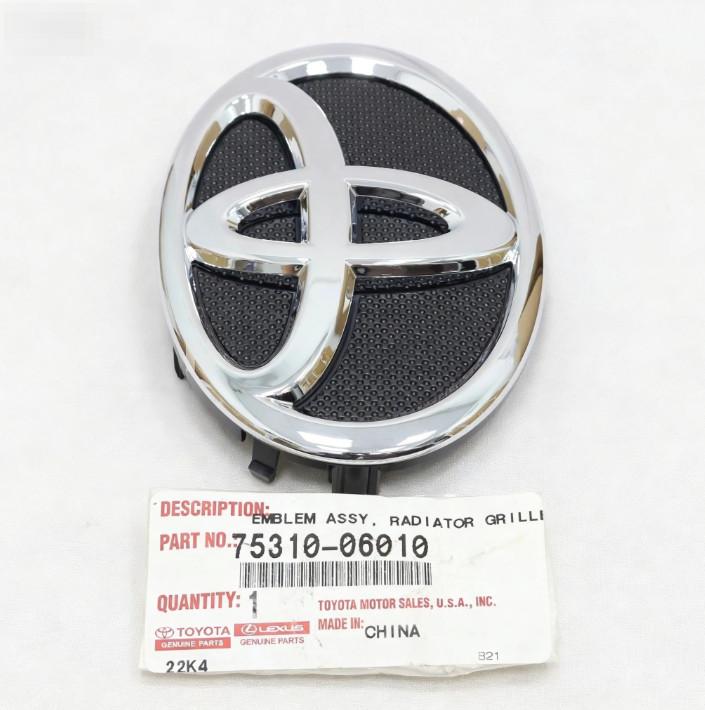75310-06010 For Toyota Avalon Camry Front Chrome Radiator Grille Emblem Symbol