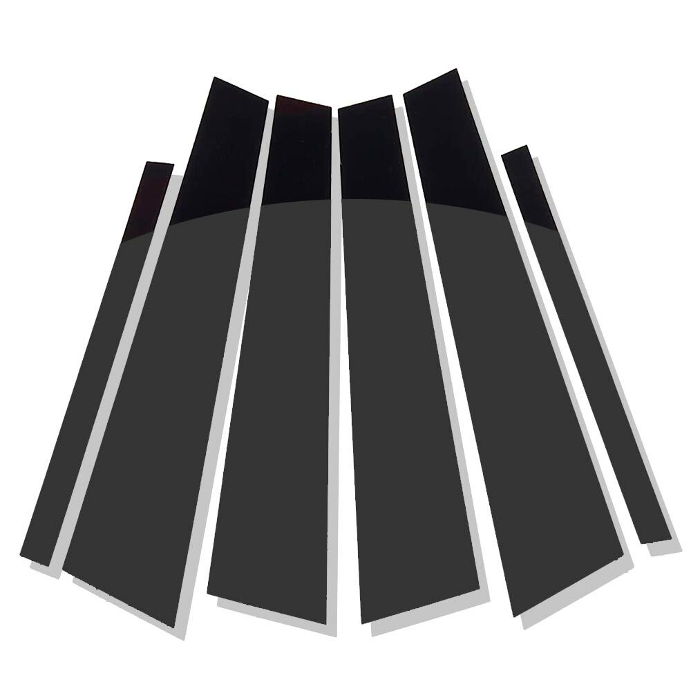 US Polished Black Window Pillar Posts Door Trim Cover For BMW 5-Series 2011-2017
