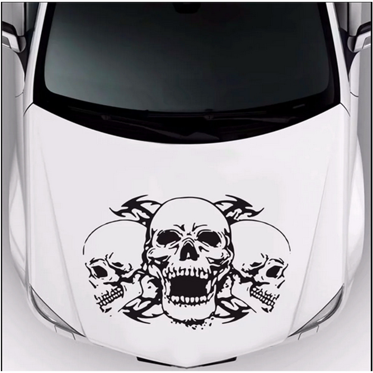 Skull Hood Decal Graphic Sticker Vinyl For Car Trailer Boat Vinyl Decoration