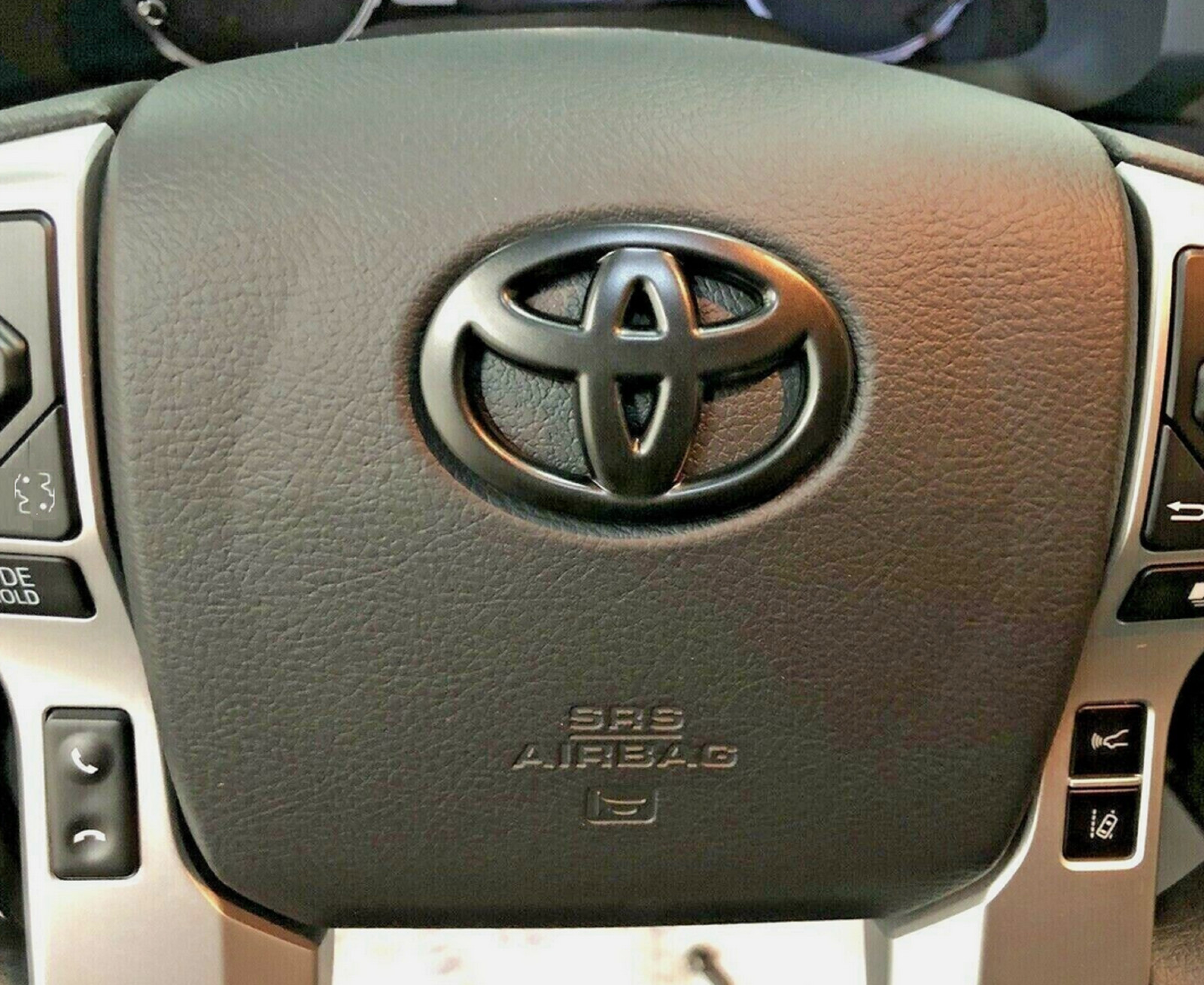 Tacoma Tundra Sequoia CHR Rav-4 Blackout Steering Wheel Emblem Overlay Protector
