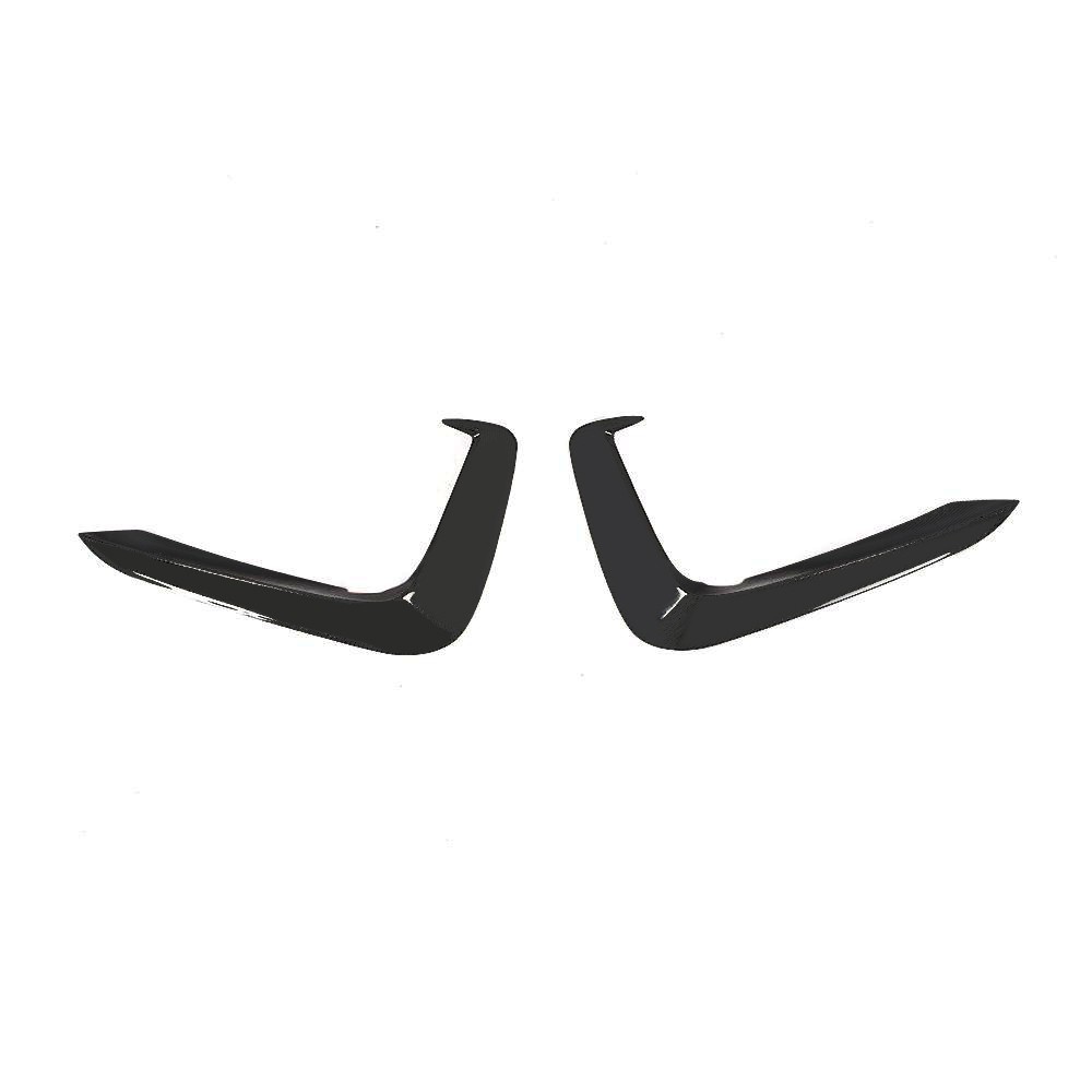 For Audi A5 Sline S5 B9 2017-19 Gloss Black Front Bumper Side Splitter Vent Fins