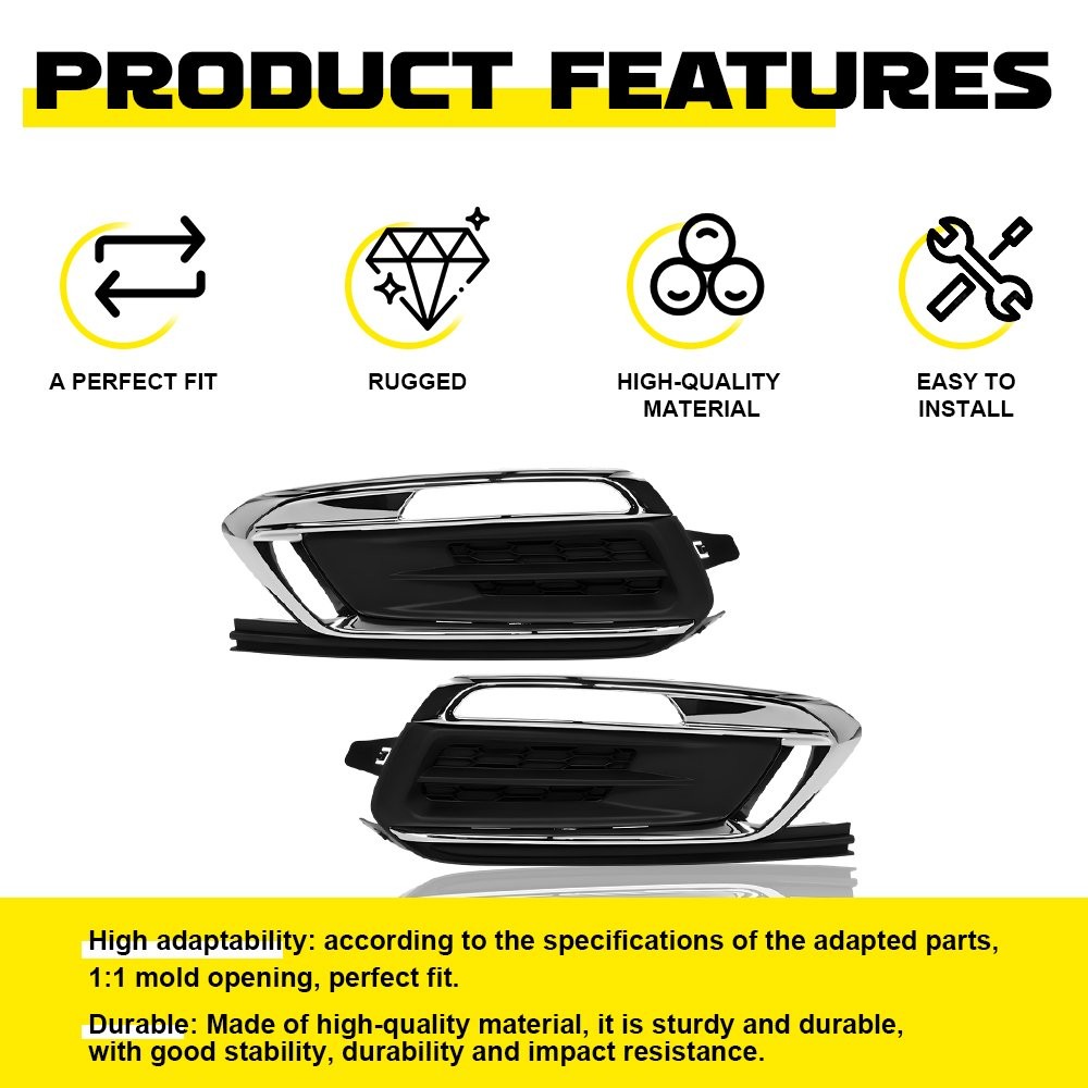 94516102 For 2015 2016 Chevrolet Cruze Fog Light Cover Bezel Left Right Side 2X