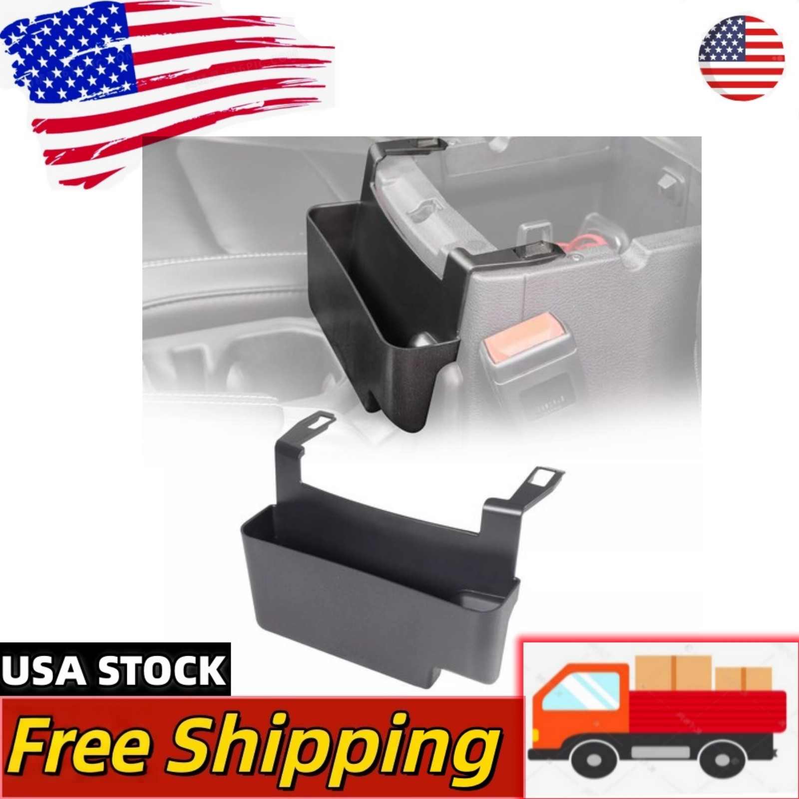 Front Center Console Armrest Storage Box For Jeep Wrangler JL JLU JT 2018-2023