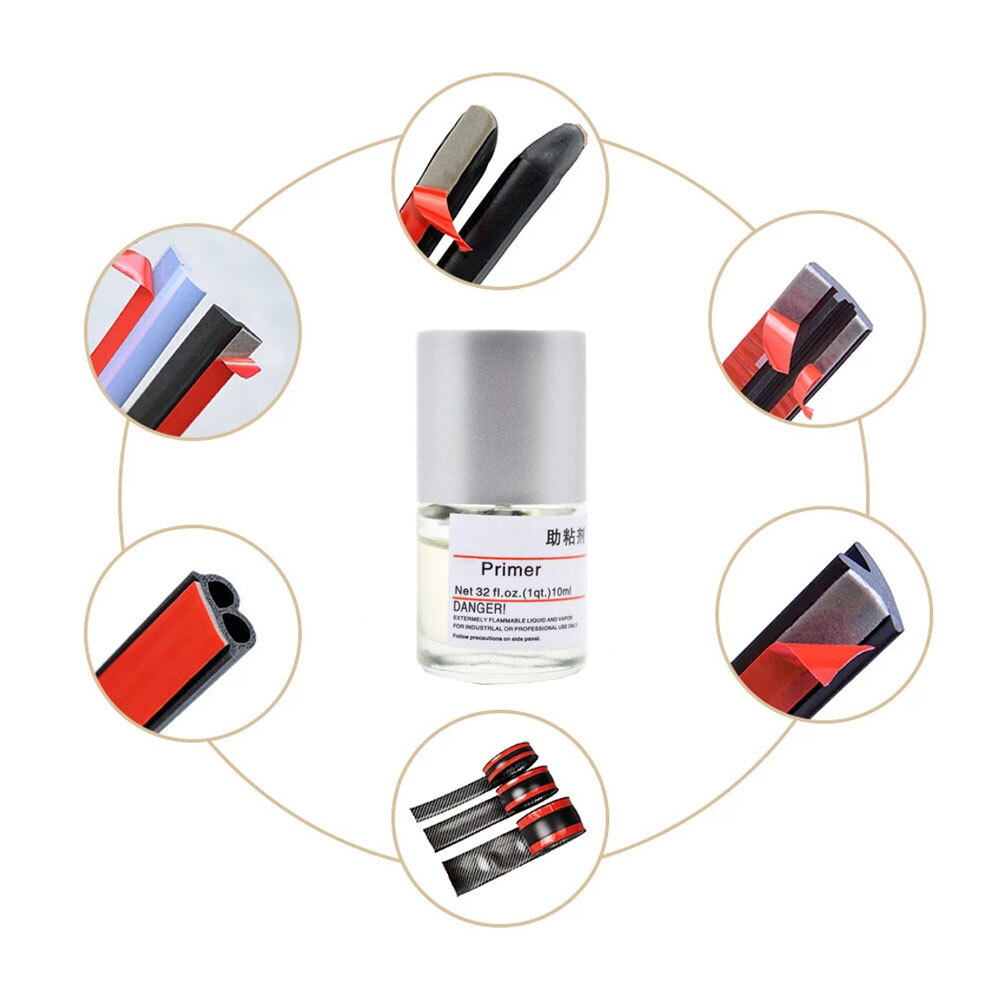 10ML Primer Double Sided Tape Adhesive Promoter Quick Dry Enhanced Viscosity
