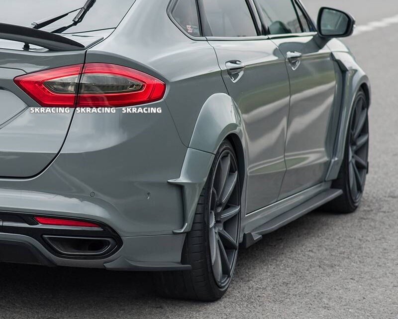 Primer Fender Flare Bodykits Wheel Arch Cover Trim 10X For Ford Fusion 2014-2018
