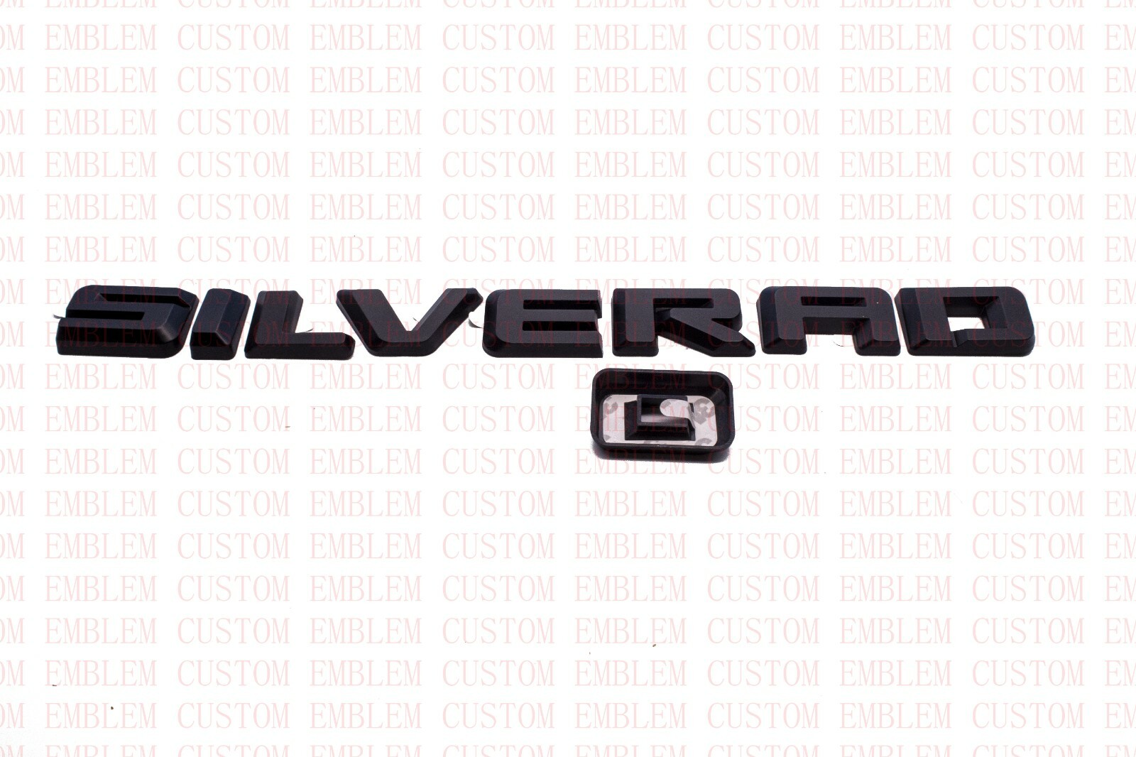 Fit 2020-2022 Matte Black Silverado 2500HD Custom Emblem Nameplate Badge Overlay