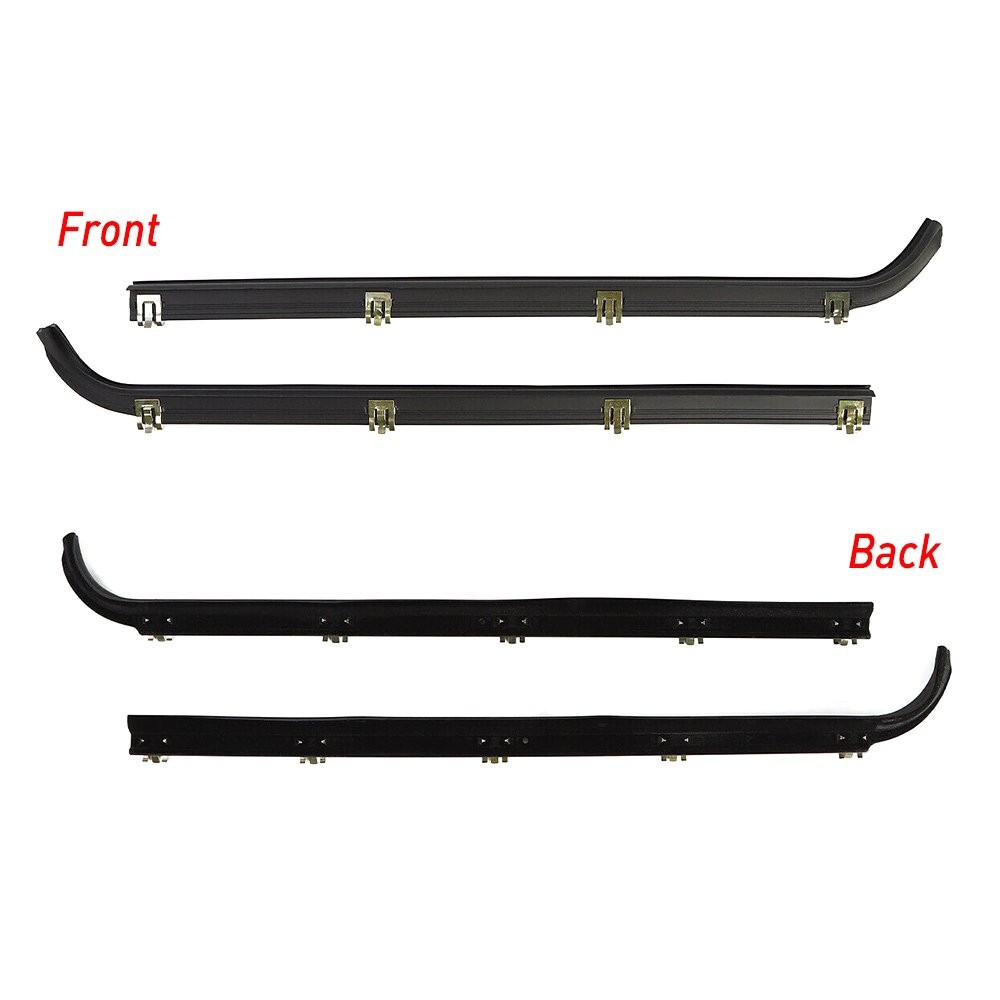 4PC New Weatherstrip Window Moulding Trim Seal Belts Kit For 1987-1997 Ford F150