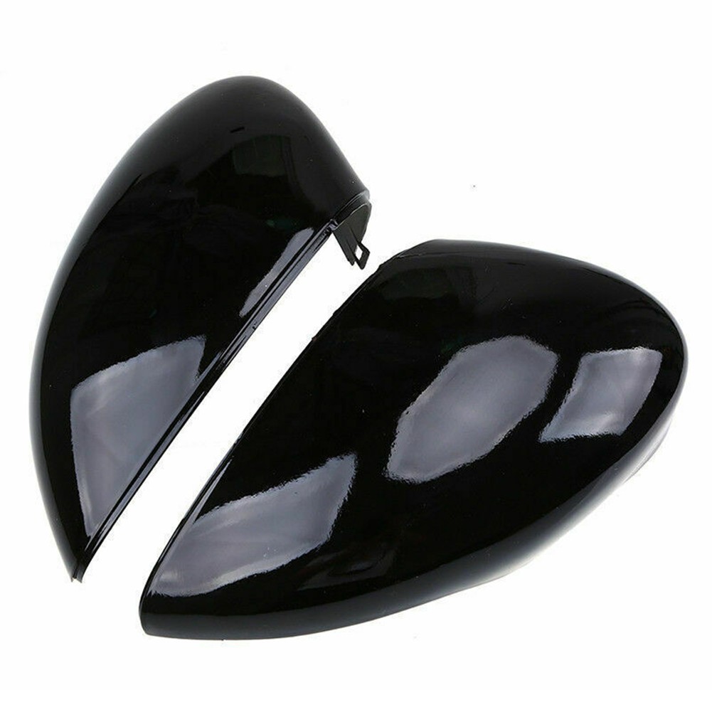 Gloss Black Mirror Cap Compatible with For Ford for fiesta MK7 Easy to Replace