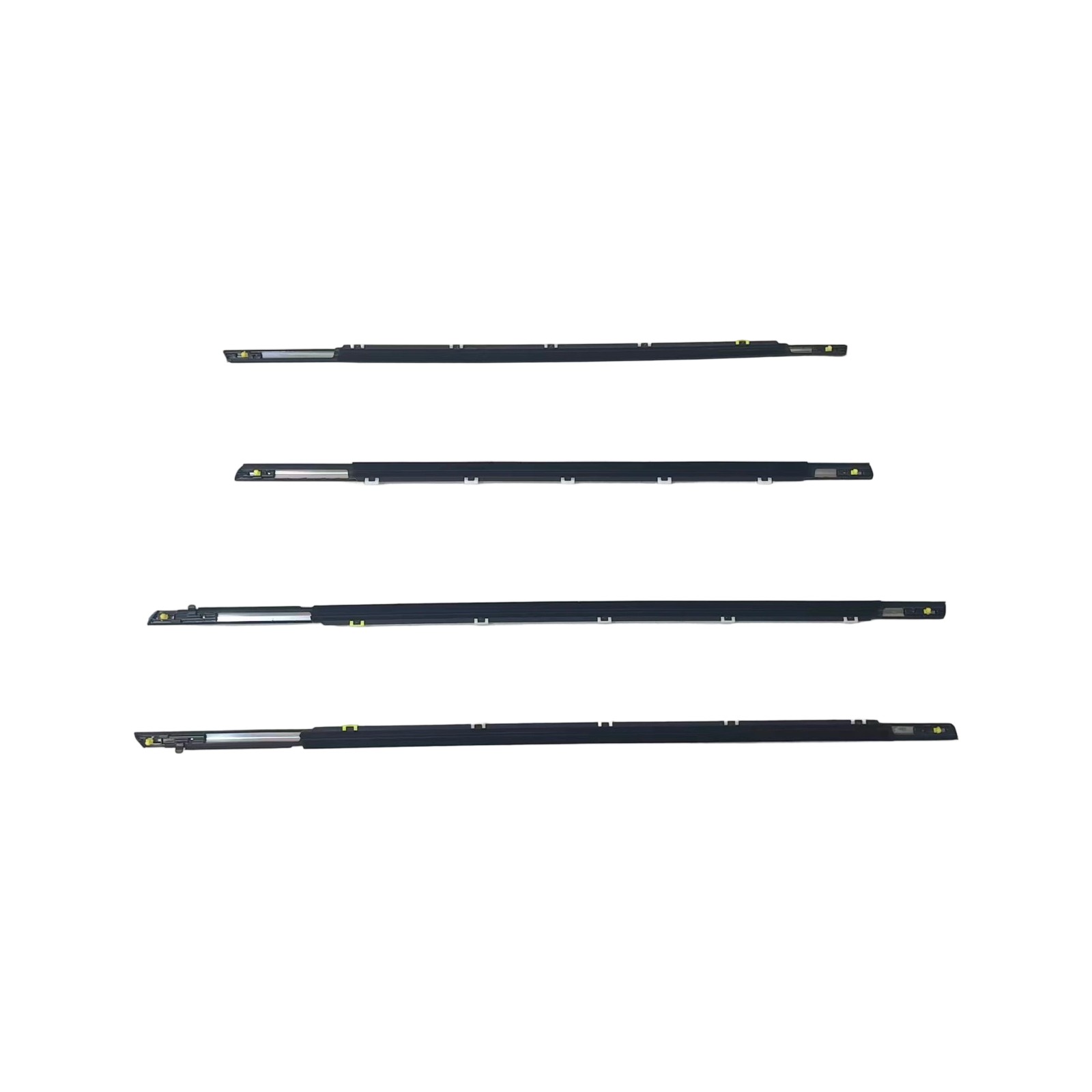 Front Rear Door Outside Weatherstrip Chrome LH&RH 4P SET For Kia Forte 19-2021