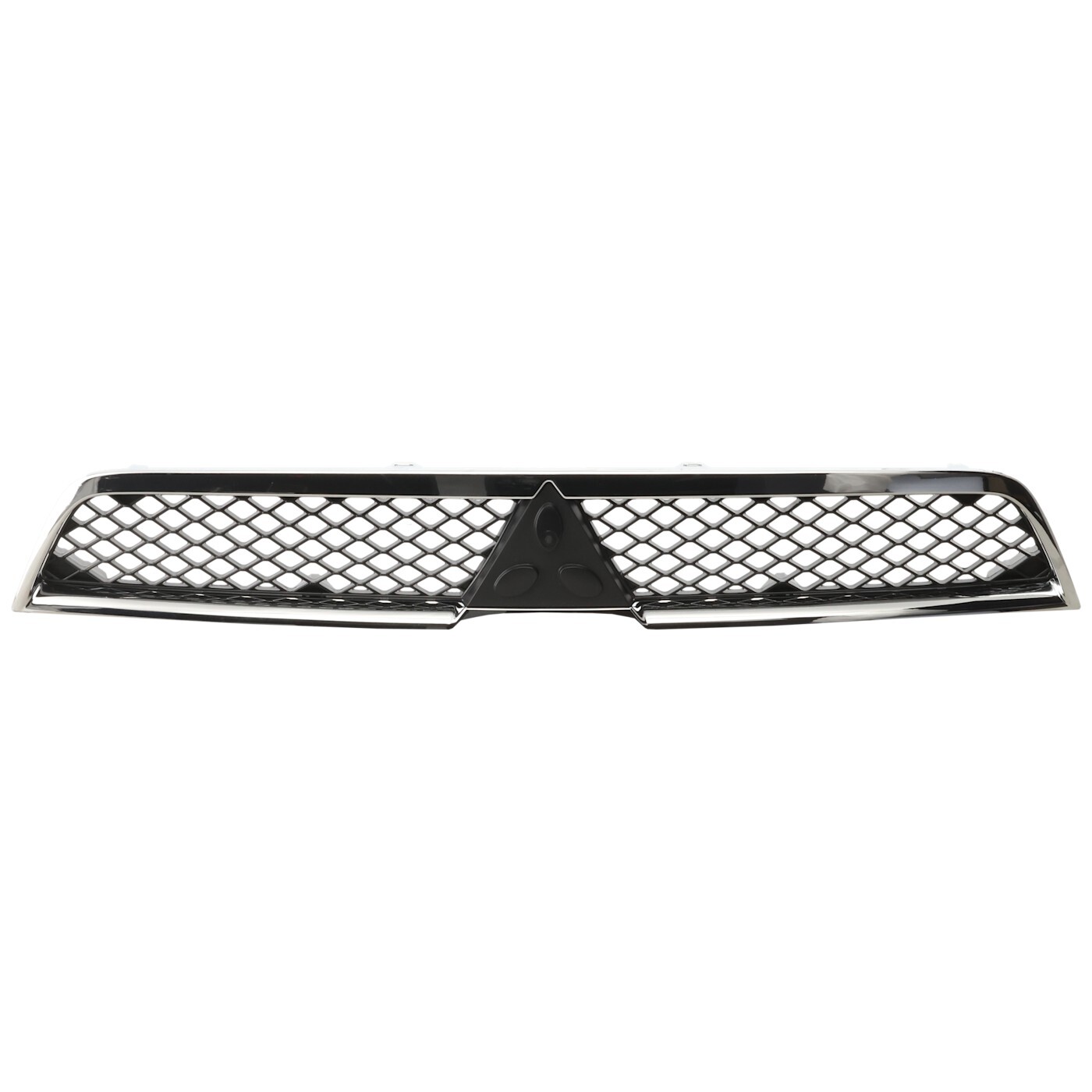 Grille For 2008-2012 2014-2015 Mitsubishi Lancer Chrome Shell w/ Black Insert