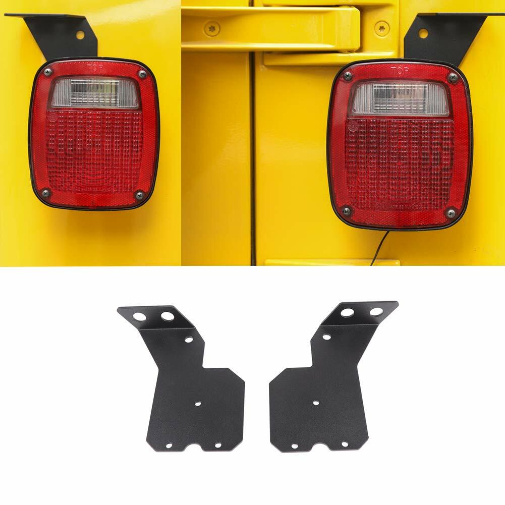 Aluminum Alloy Rear Tail Light Lamp Antenna Bracket Holder For Jeep Wrangler TJ