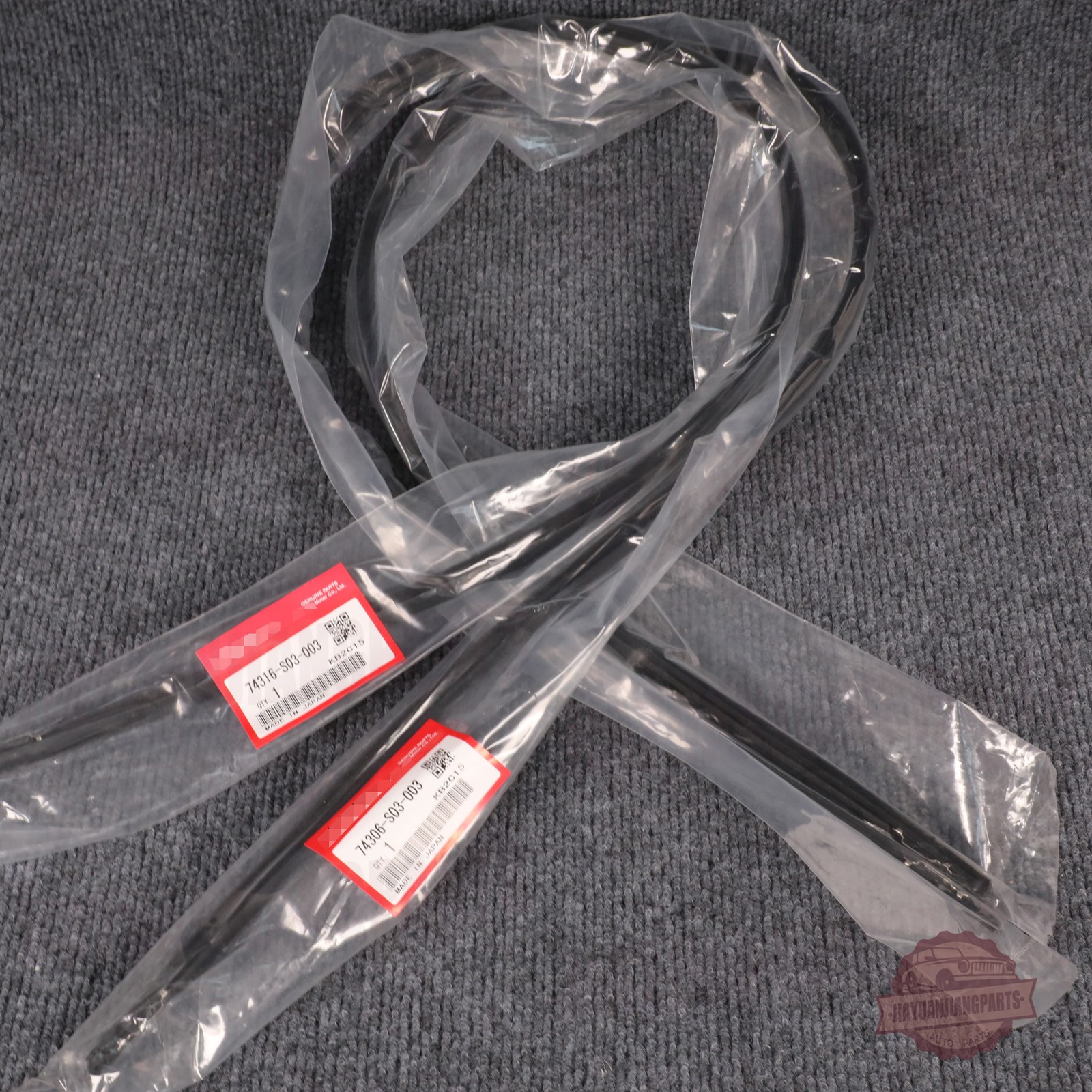 Left & Right Roof Drip Molding Weatherstrip Kit For 1996-2000 Honda Civic US