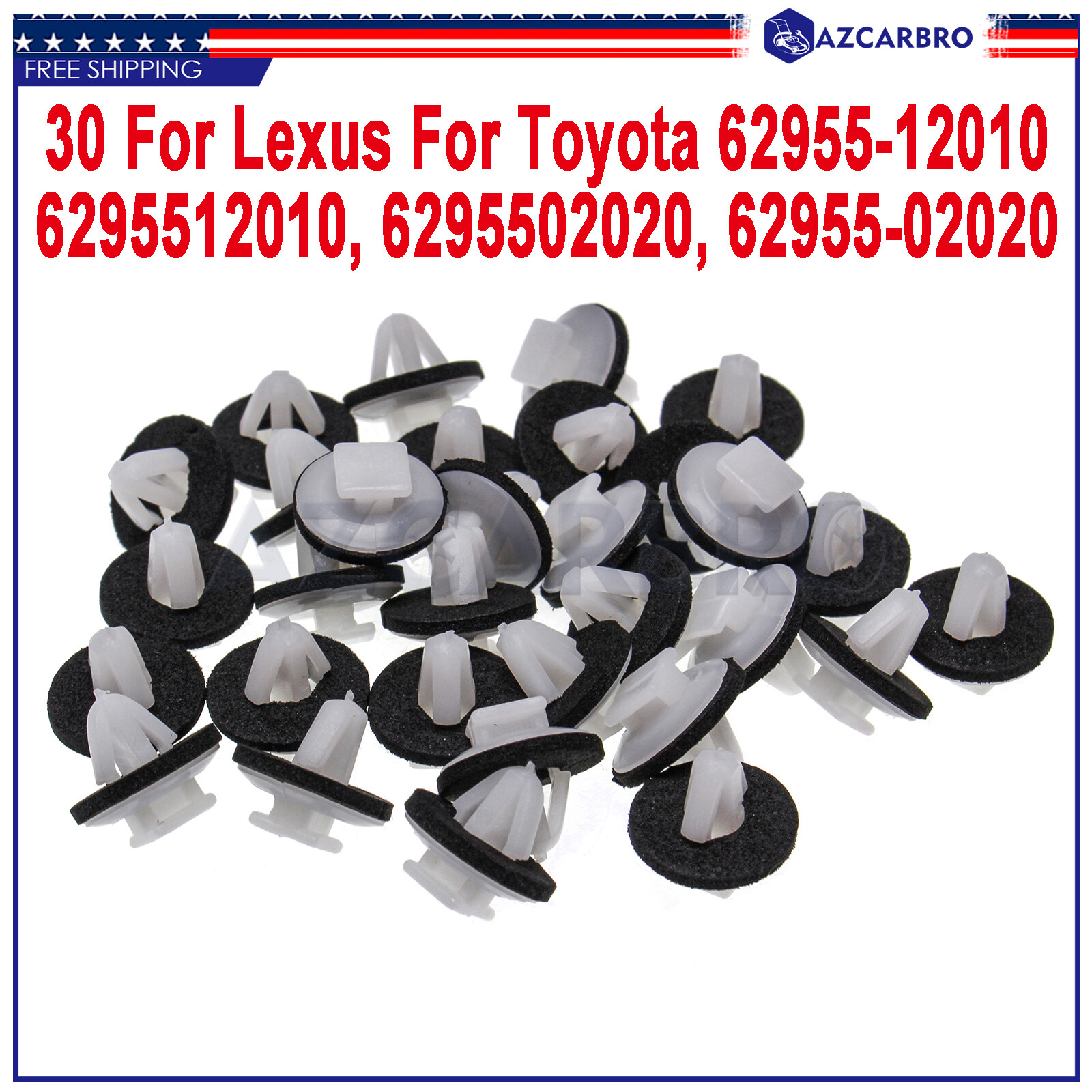 30Pcs New Door Panel Moulding Clip Retainer For 2003-2010 Pontiac Vibe For Lexus