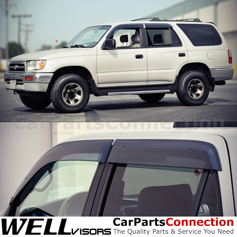 WellVisors Window Visors 96-02 For Toyota 4Runner Side Deflectors Clip-on