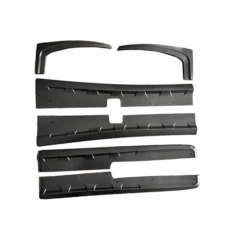 97-04 For Corvette C5 | ZR1 ABS Plastic Matte Black Side Skirts Panel &Mud Flap