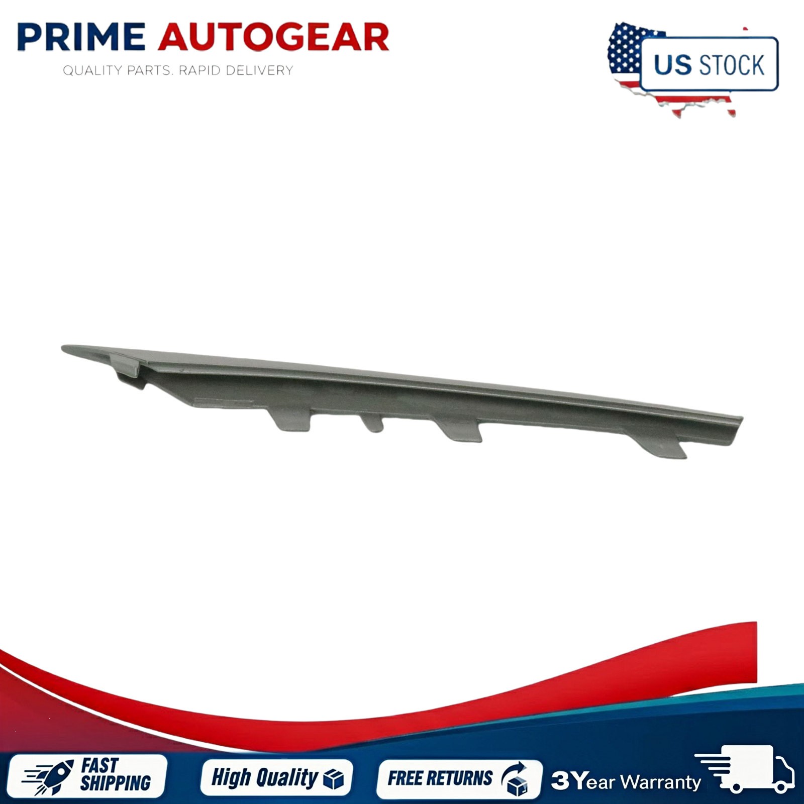 Pair Front Bumper Trim Set Driver and Passenger Side Silver For 2011-2013 BMW X5