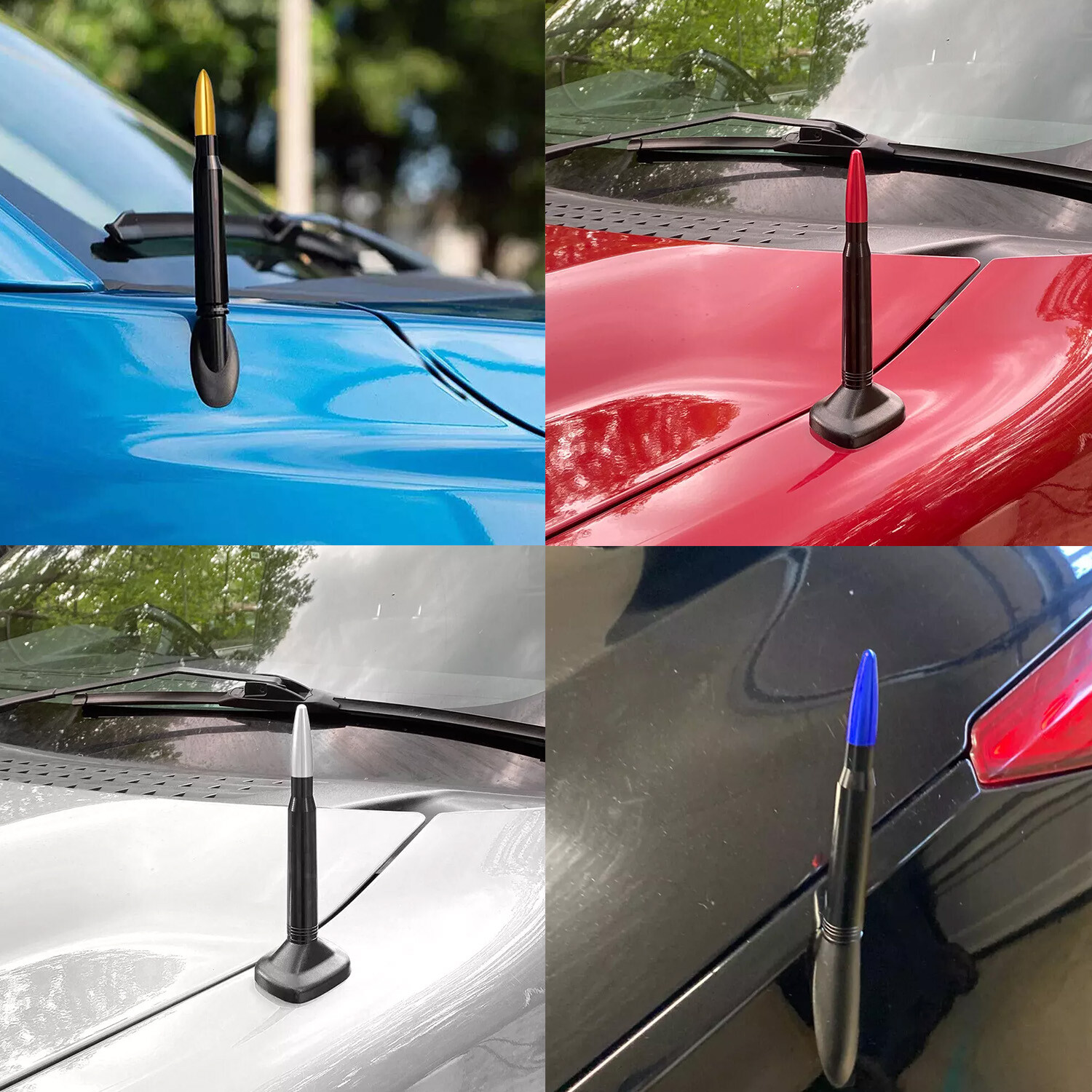 5.3inch Bullet Antenna for Ford F150 Chevy Silverado GMC Sierra Dodge RAM Truck