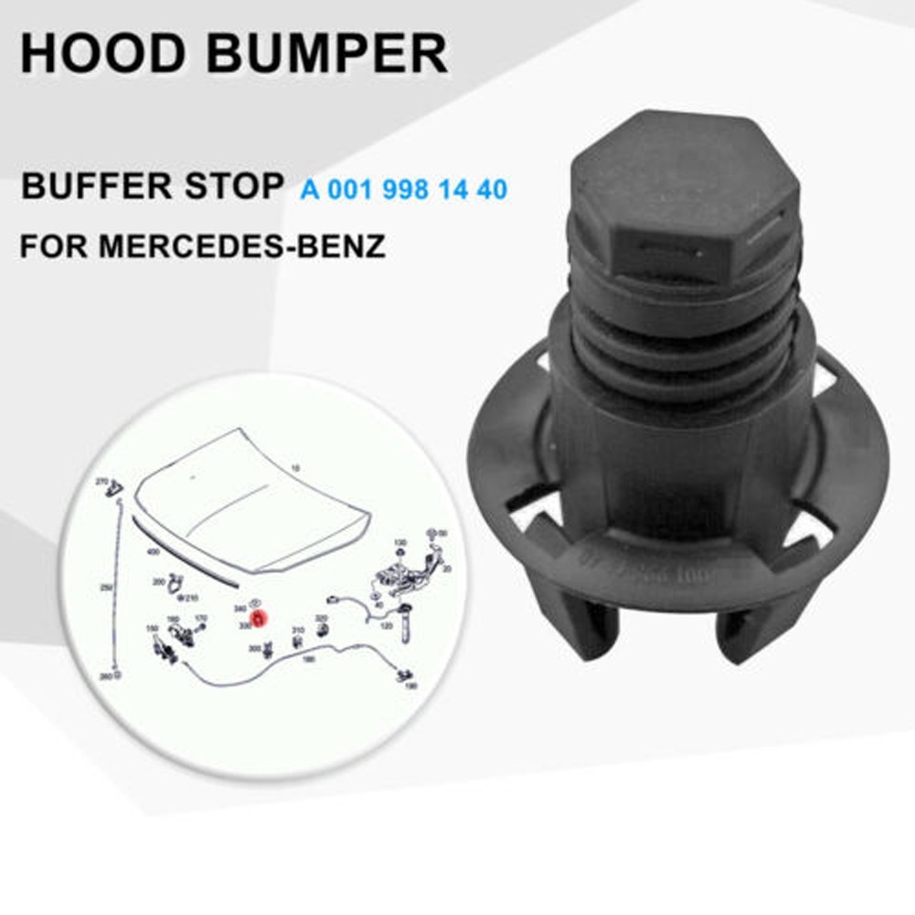 Interior Clips Cushion Buffer Hood Replacement Rubber 1pcs A0019981440