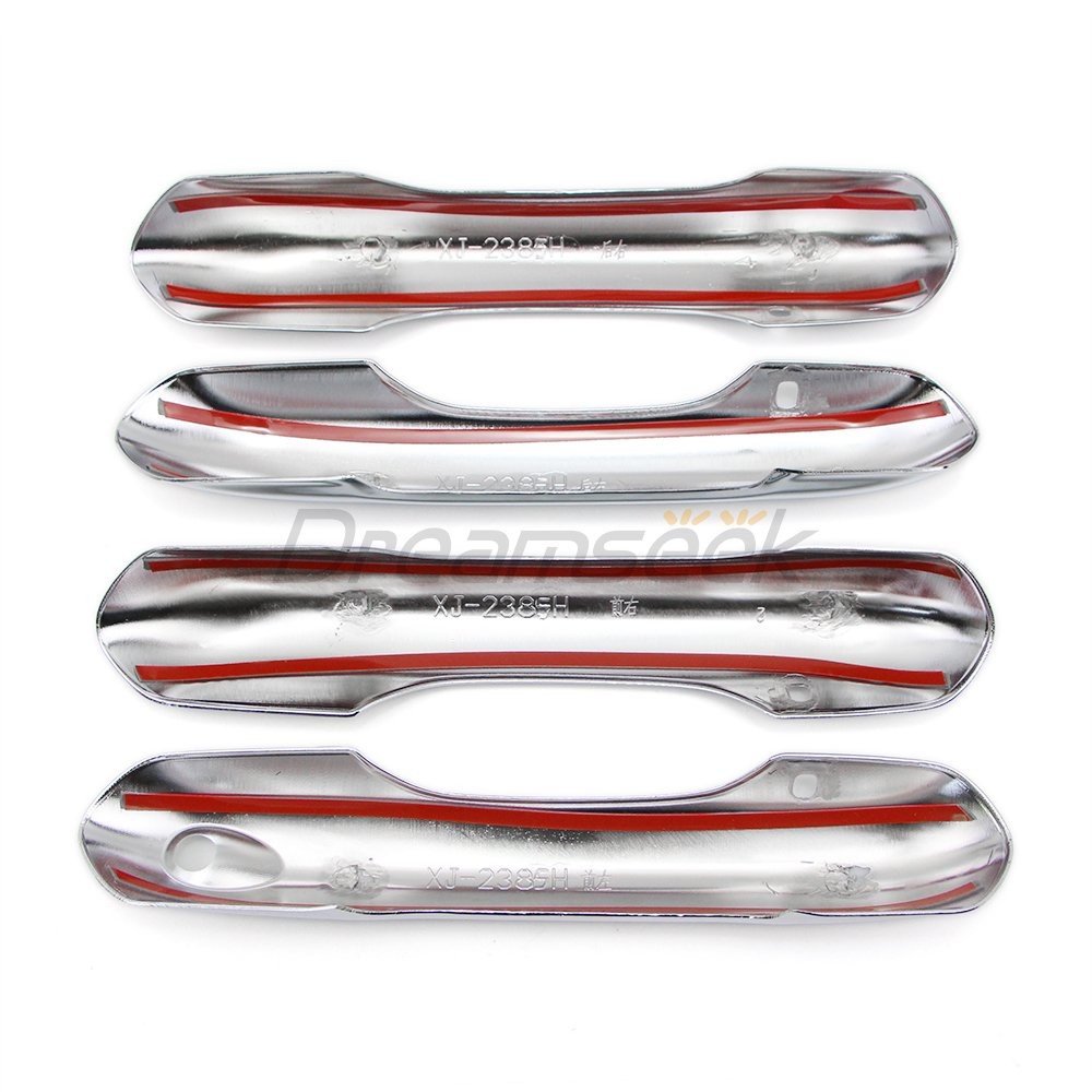 For Ford Explorer 2020 2021 2022 Door Handle Cover Chrome Molding Trim W/ Smart