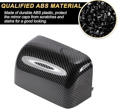 Carbon Top Half Towing RearView Mirror Cover Cap For Ford F250/350/450/550 08-16
