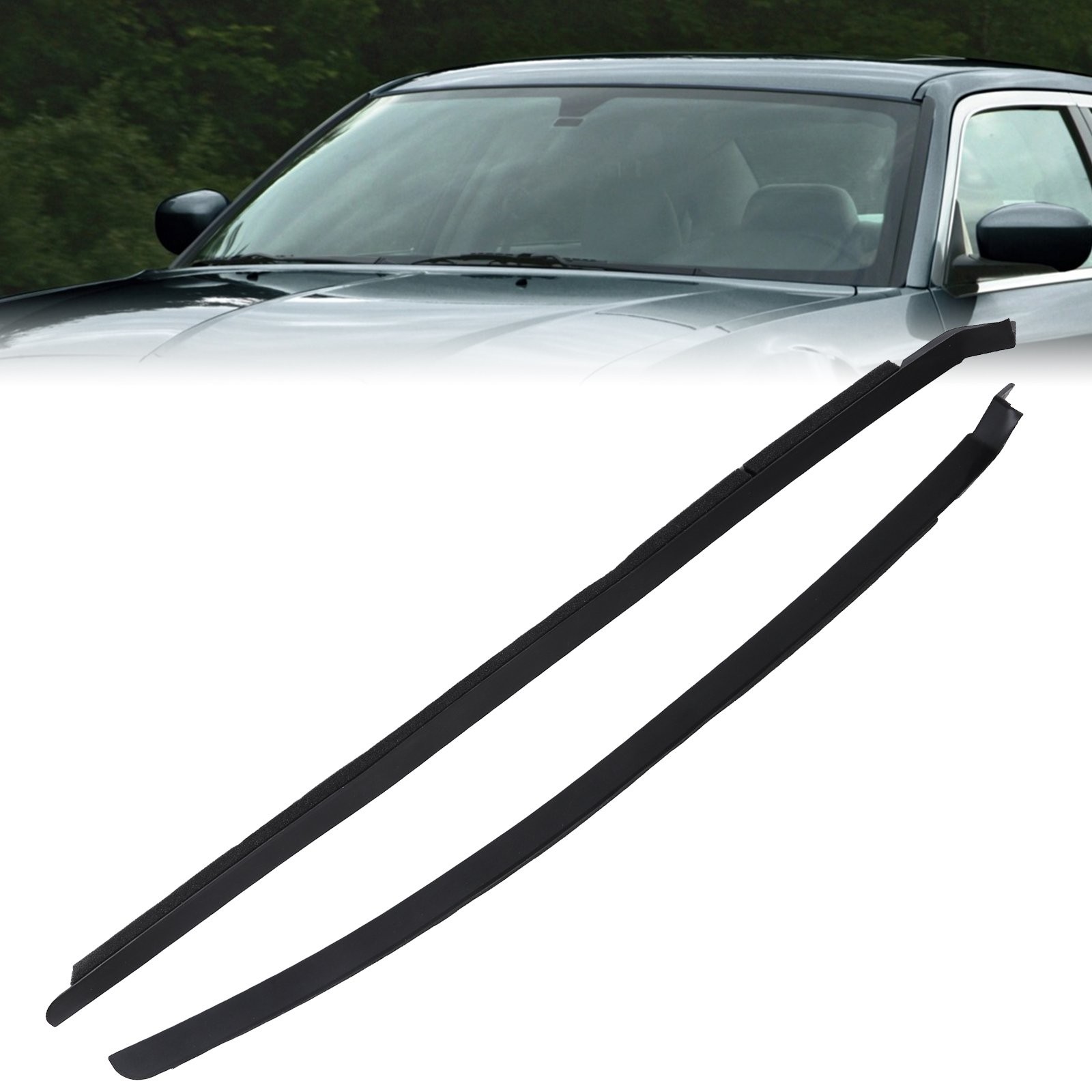 FOR 2005-2010 CHRYSLER 300 NEW 2PCS WINDSHIELD PILLAR MOLDING LH/RH 04805889AC