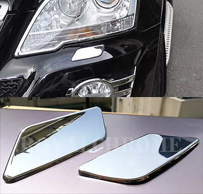 US STOCK x2 CHROME Headlight Washer Caps for Mercedes Benz W164 ML Class 08-11