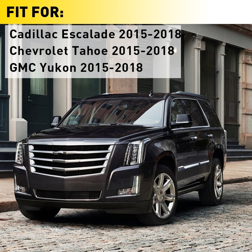 Window Trim Door B Pillar Applique for Chevy Tahoe GMC Yukon Cadillac 2015-2018