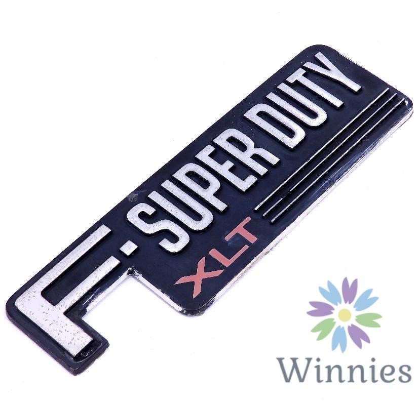 92-96 Ford F-Super Duty Emblem OEM Nameplate Badge Side 93 94 95 F2TB-16B114-RA