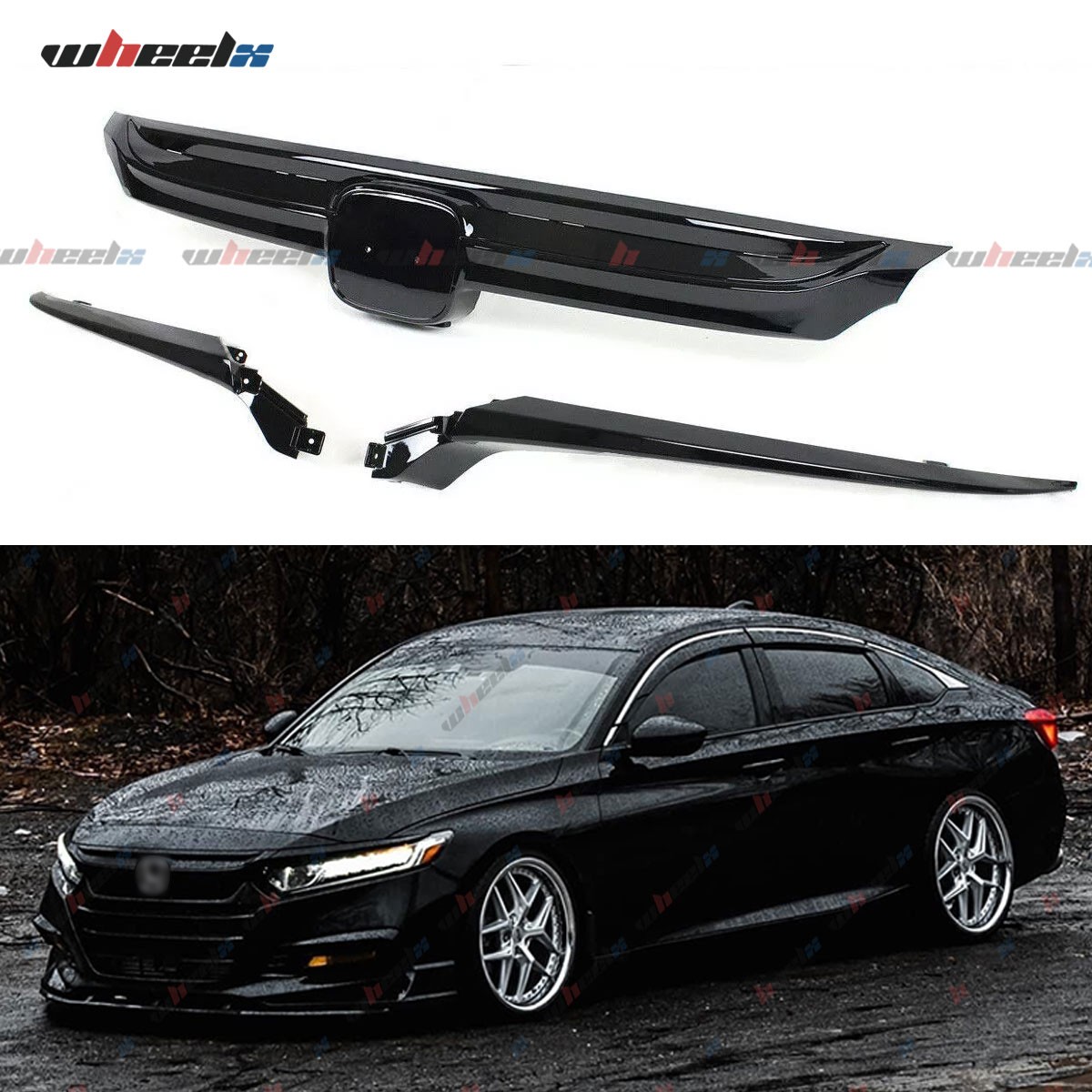 For Honda Accord Sedan 2018-2020 10th Gen Sport JDM Style Replaced Front Grille