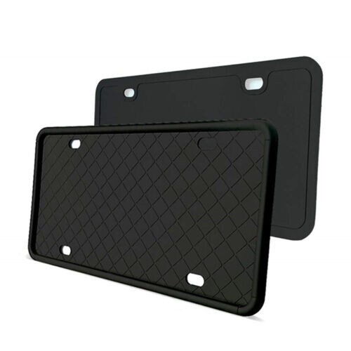 Front Rear License Plate Holder Car Mounting Bracket Protector Silicone Rubber