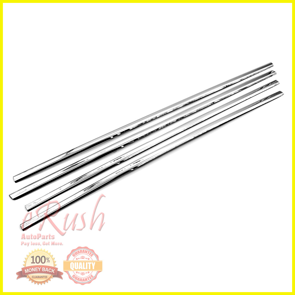 FOR 2007-2017 JEEP COMPASS CHROME STAINLESS STEEL WINDOW SILL SILLS TRIMS 4PCS