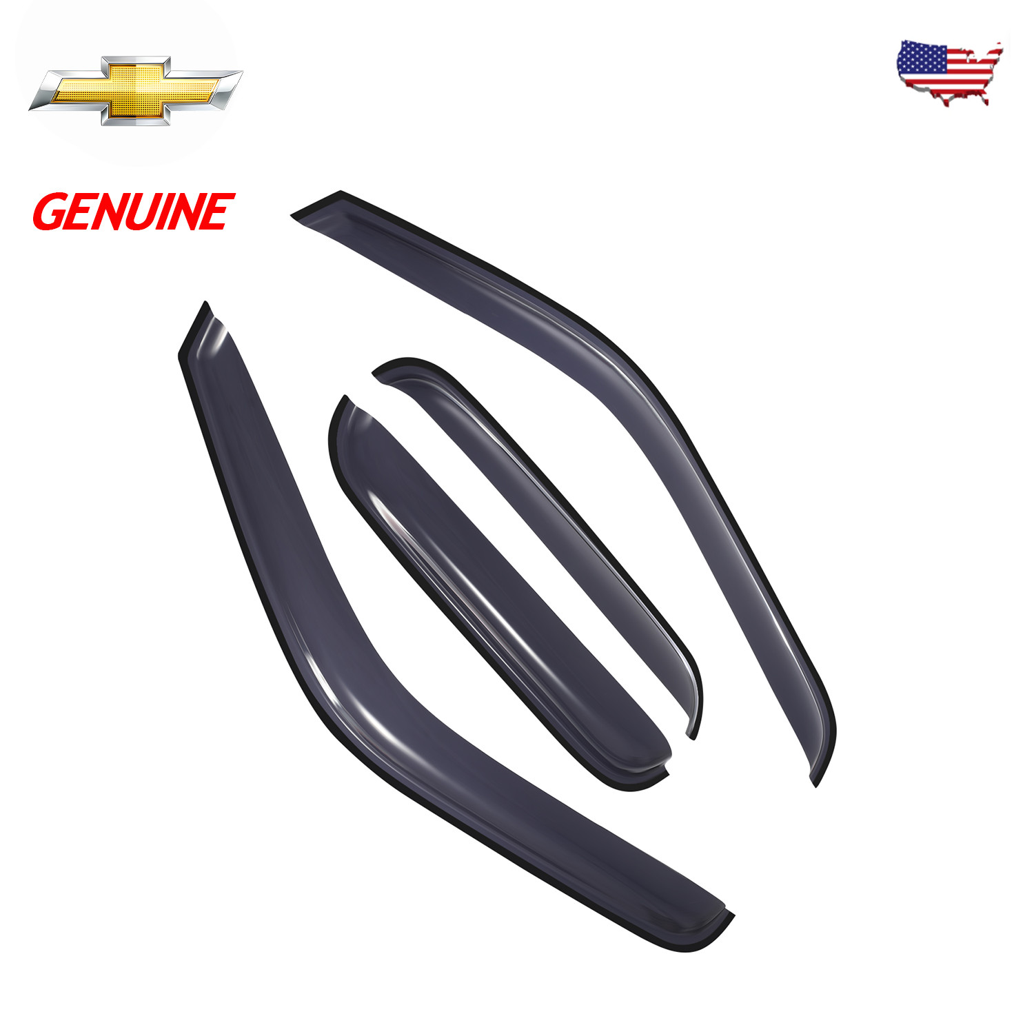 Fits 99-06 Chevy Silverado Sierra Extended Cab Window Visors Rain Sun Guard Vent