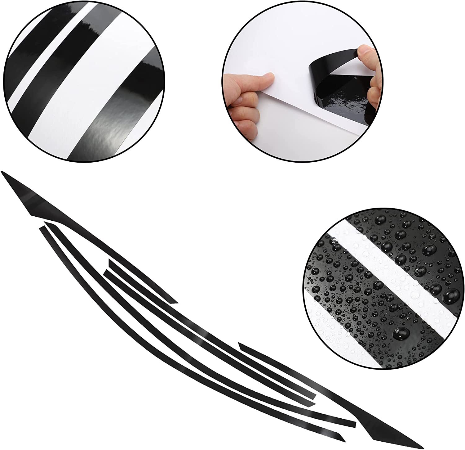 6x Chrome Delete Blackout Side Window Trim For Honda Accord 2018-22 Glossy Black