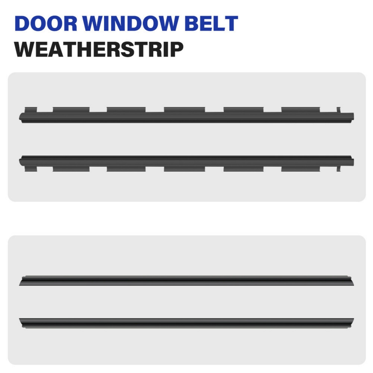 4PCS For Chevy Truck Inner & Outer Window Sweep Felt Trim Seal Weatherstrip
