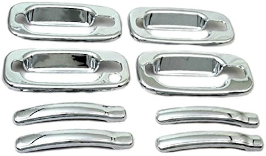 1999-2006 Chrome Door Handle Cover w/Driver Keyhole for GMC Yukon 4 Dr