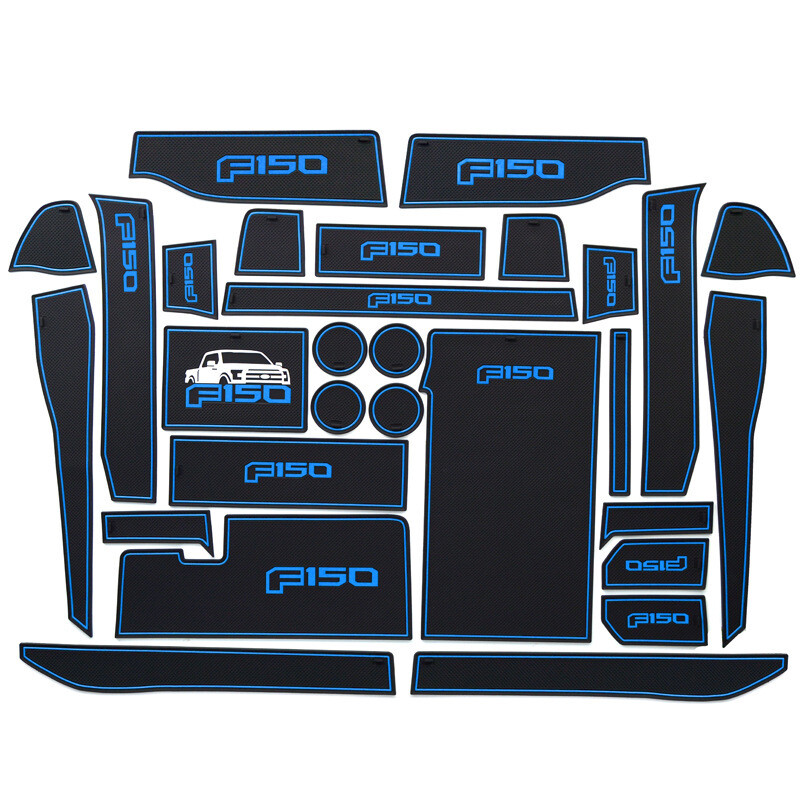 Liner Accessories For Ford F150 2015-2020 Cup Holder Console Door Pocket Insert