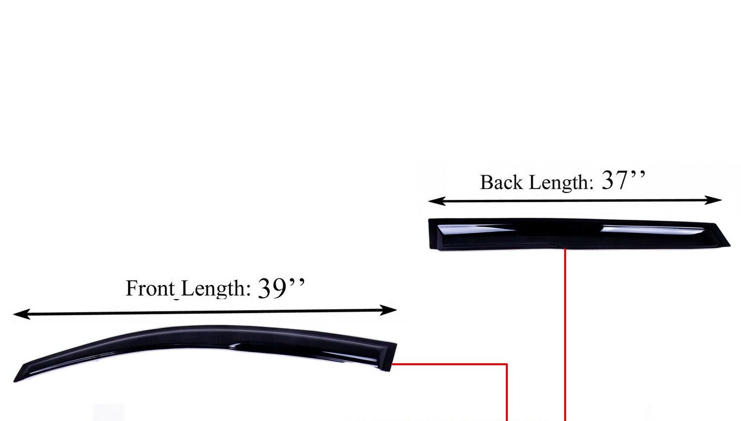 Window Visor Sun Rain Guard Deflector Fits Hyundai Tucson 2016-2020