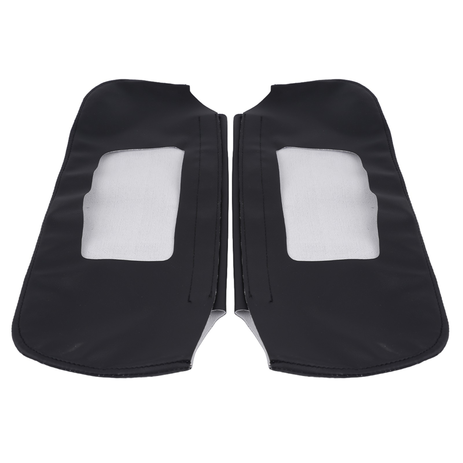 Brand New Sun Visor Cover Leather Cover Black Front Microfiber Leather