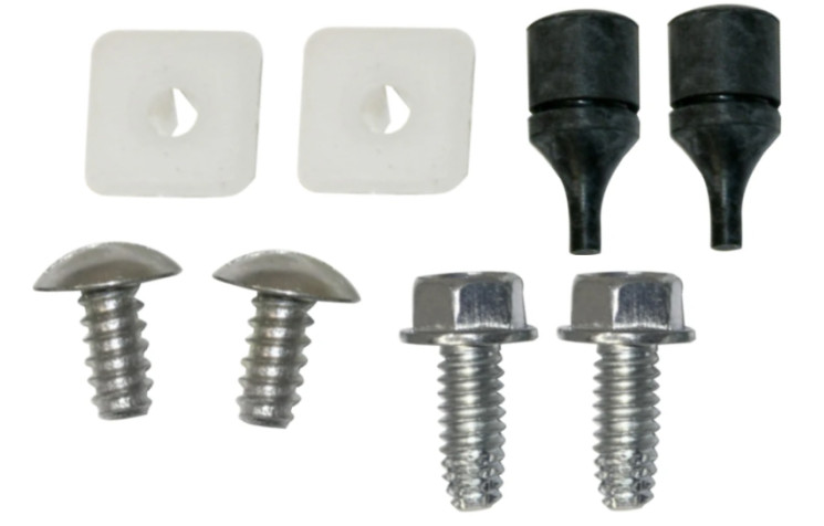 Rear Gas Door 8 Piece Mounting Hardware Set 1969-1972 GTO LeMans and Tempest