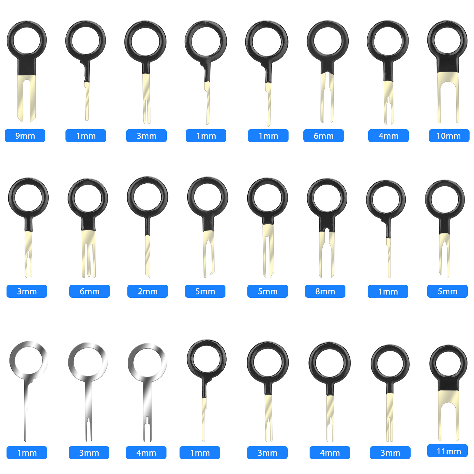 120pcs Car Terminal Removal Tool Kit Wire Connector Extractor Puller Release Pin