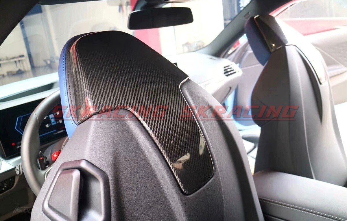 Dry Carbon Fiber Seat Back Shell Cover For BMW M3 M4 M8 F91 F92 F93 G80 G82 G83