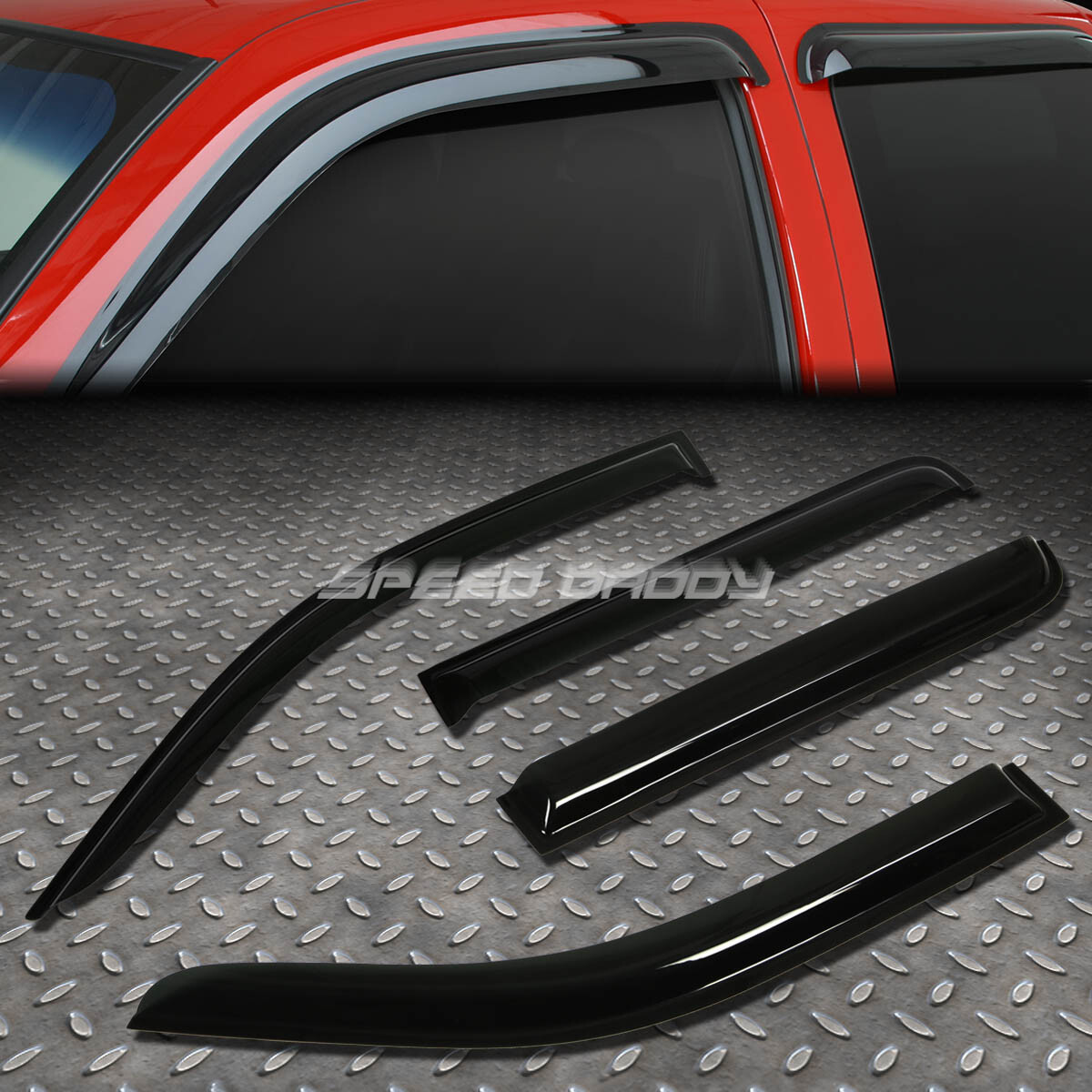 FOR 05-14 FRONTIER D40 SMOKE TINT WINDOW VISOR SHADE/SUN WIND/RAIN DEFLECTOR