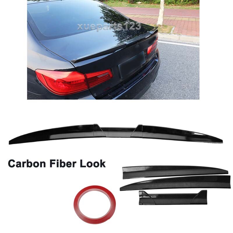 Carbon Fiber For Acura ILX TLX Sedan Adjustable Rear Trunk Spoiler Lip Roof Wing