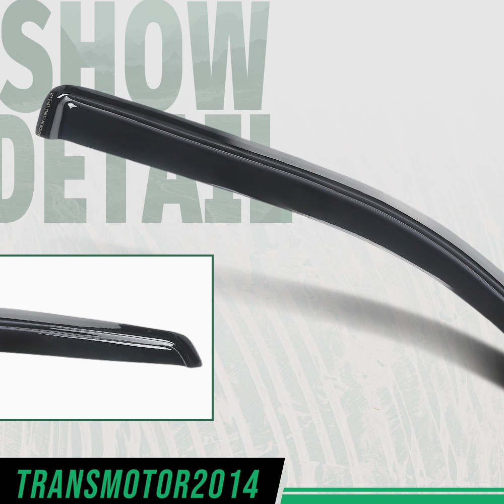 Window Visors Vent Rain Guards Deflectors Fit For 2009-2014 Ford F-150 Crew Cab