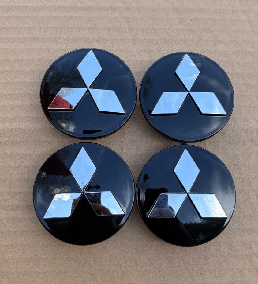 60MM Black Car Wheel Rim Center Cap For Mitsubishi Lancer Galant Eclipse