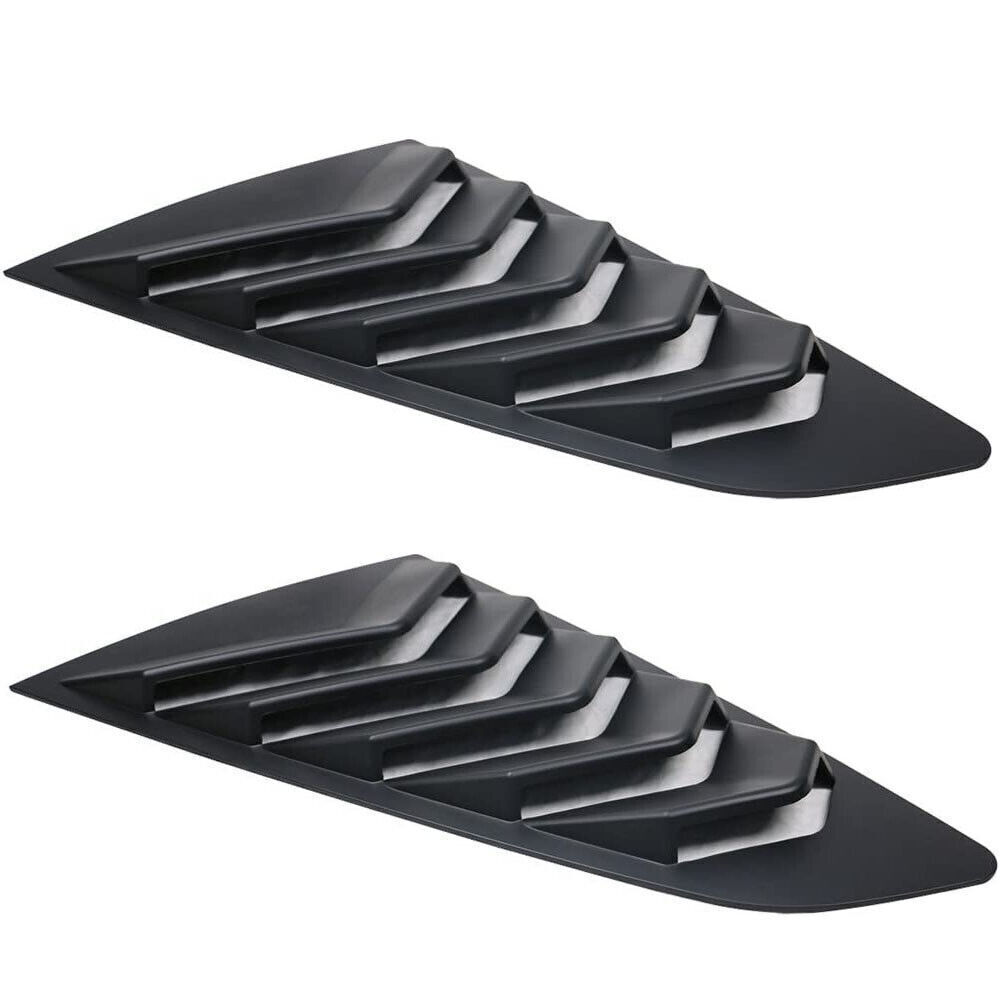 For Ford Mustang 2015-2020 Side Quarter Window Louvers Rear Sun Shade Cover