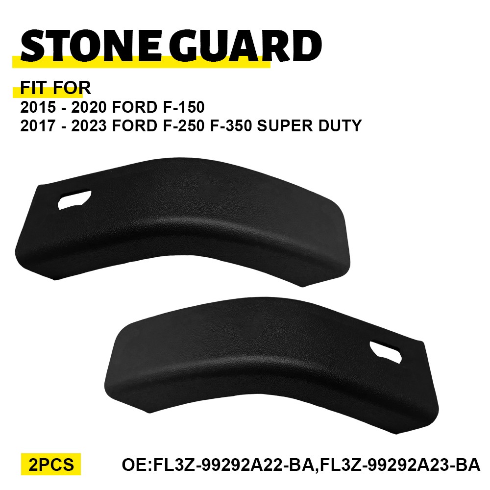 2x Fit Ford F-150 F250 350 Super Duty right Left front bed Stone Guard Deflector